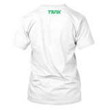 Damn Straight White T-Shirt - Black/Green