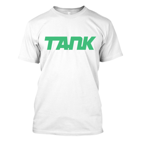 Tank White T-Shirt - Green