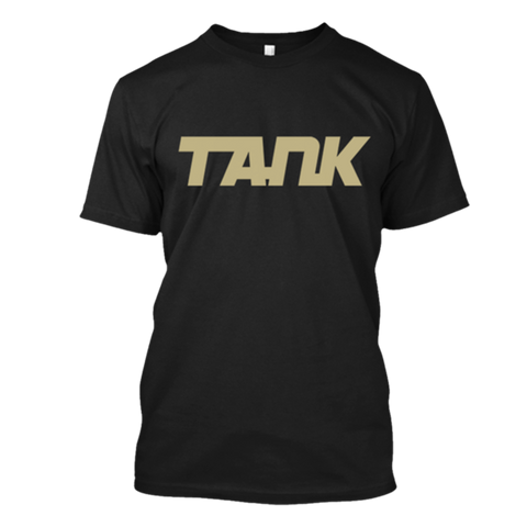 Tank Black T-Shirt - Gold