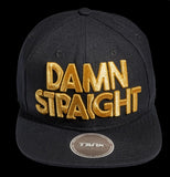 Damn Straight Snapback - Black/Gold