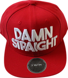 Damn Straight Snapback - Red/White