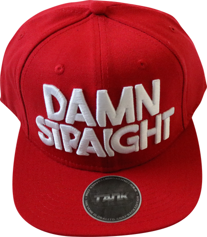 Damn Straight Snapback - Red/White