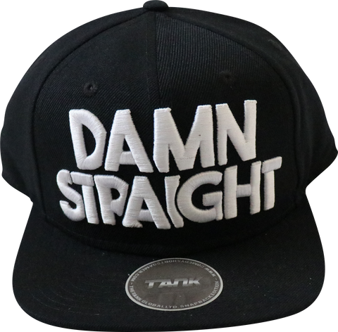 Damn Straight Snapback - Black/White